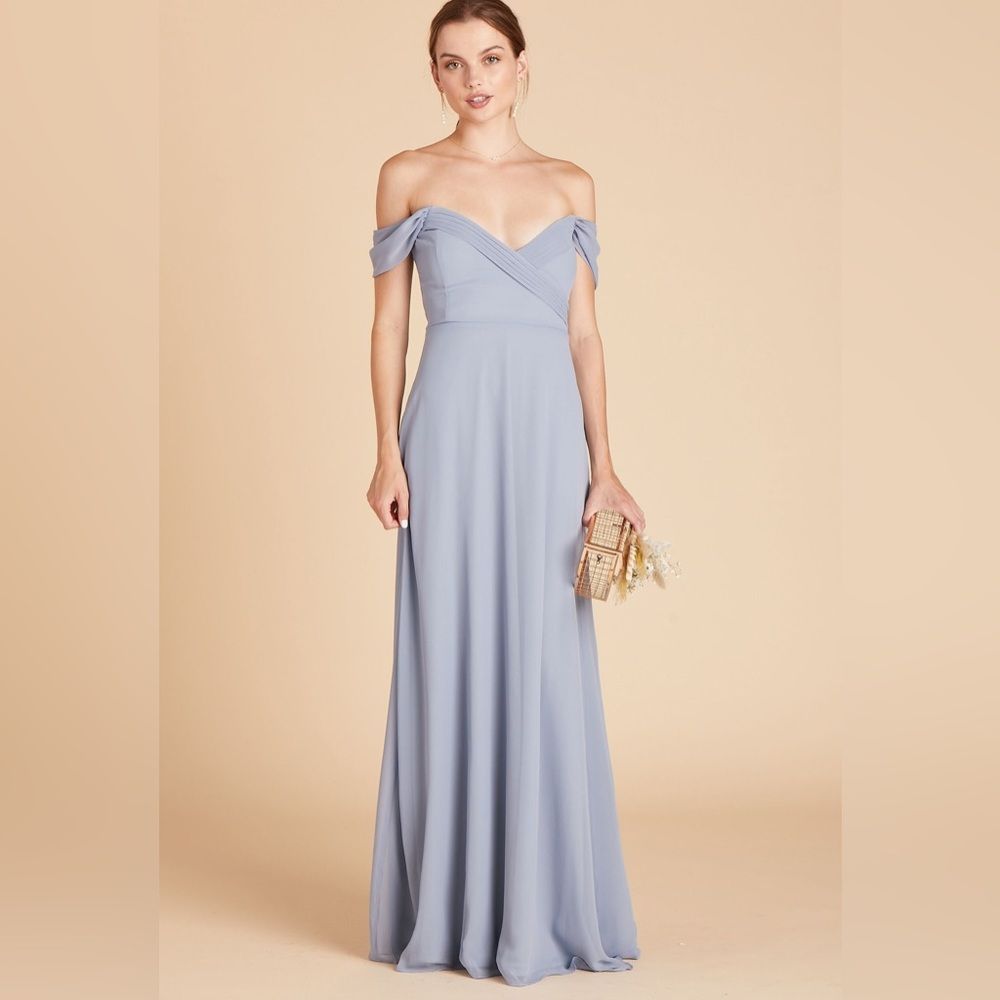 Birdy Grey Medium Spence Convertible Dress Dusty Blue Bridesmaid Formal